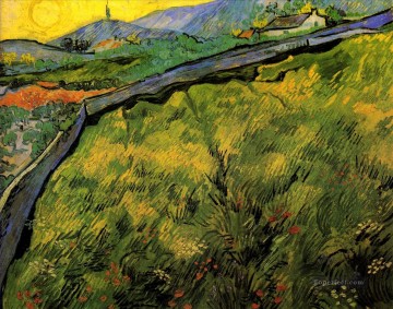  Vincent Pintura Art%C3%ADstica - Campo de trigo de primavera al amanecer Vincent van Gogh